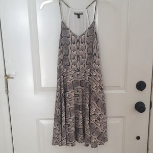 Snakeskin print dress